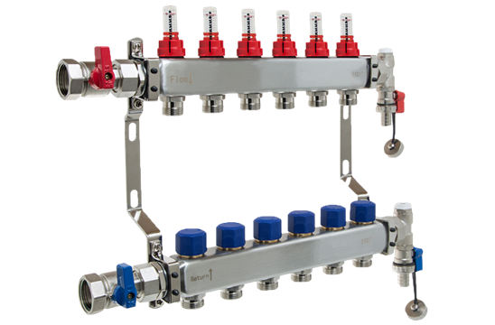 snug underfloor heating manifold 12-port